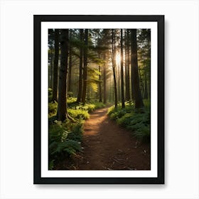 Sunrise In The Forest 2 Art Print