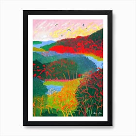 Cat Ba National Park Vietnam Abstract Colourful Art Print