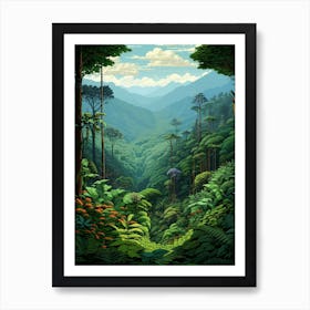 Bwindi Impenetrable Forest Pixel Art 3 Art Print