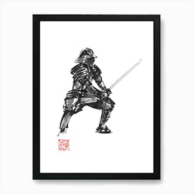 Samurai en garde 1 Art Print