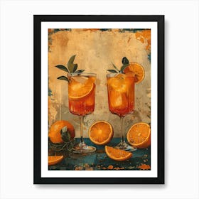 Aperol Spritz Orange 43 Art Print