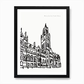 Manchester Town Halll Art Print