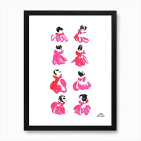 Pink Dress Art Print