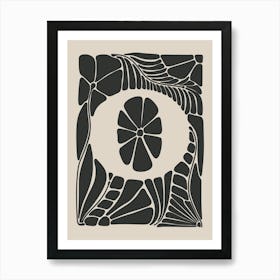 Botanical Letter O No 0755 Art Print