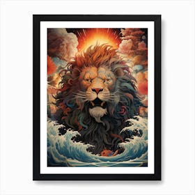 Lion Of The Sea 1 Art Print