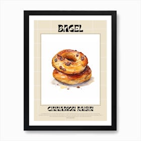 Cinnamon Raisin Bagel 6 Affiche