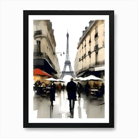 Le Promenade Paris (3) Art Print