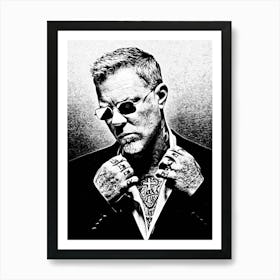 James Hetfield Metallichead band music 21 Art Print