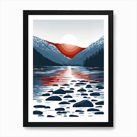 Sunrise In The Mountains 1 Art Print