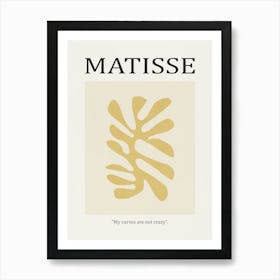 Inspired by Matisse - Yellow Flower 01 Art Print