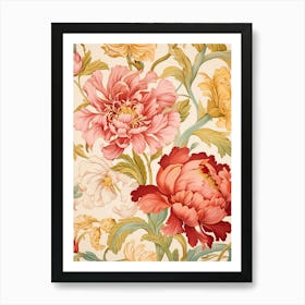 Floral Wallpaper 82 Art Print