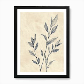 San Francisco Flower Market Boho Minimalist Style Art Print