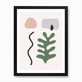 Organic Matisse Inspired Shapes Art Print