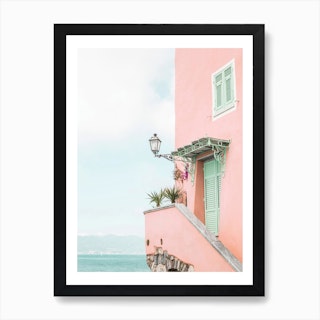 Pink House Photo Art Print
