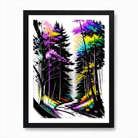 Forest Road 2 Art Print