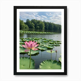 Beautiful Lotus Art Print