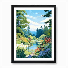 Vandusen Botanical Garden Canada Illustration 2 Art Print