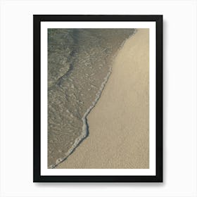 Clear sea water on the sandy beach Art Print