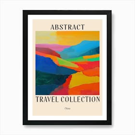 Abstract Travel Collection Poster China 5 Art Print