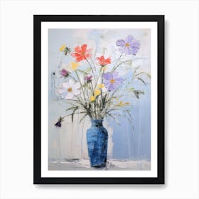 Flower Painting Fauvist Style Love In A Mist Nigella 2 Art Print