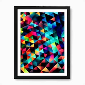 Abstract Triangles Art Print