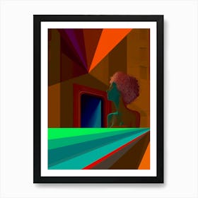 Abstract, artwork print, "Door To Unknown" Art Print