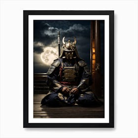 Samurai Night Art Print