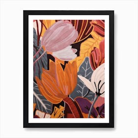 Fall Botanicals Cyclamen 3 Art Print