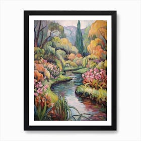 Autumn Gardens Painting Butchart Gardens Canada 2 Art Print