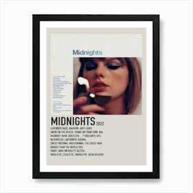 Taylor Swift Midnights 2022 Album Polaroid Poster 1 Art Print