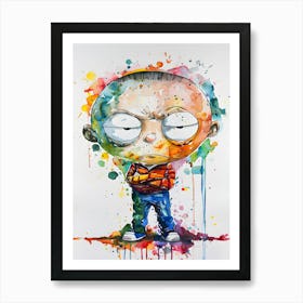 Stewie Griffin Art Print