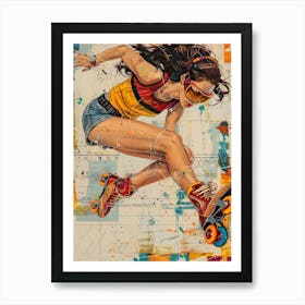 Roller Girl 2 Art Print