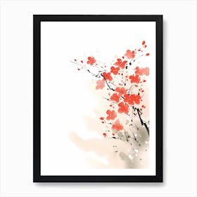 Japanese Cherry Blossoms Art Print