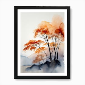 Trees In Autumn 1 Art Print