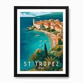 St Tropez France Travel Art Print