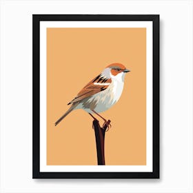 Tranquil Sparrow Grace Art Print