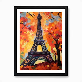 Eiffel Tower Paris France Henri Matisse Style 11 Art Print