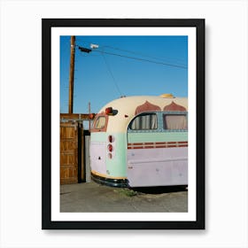 Joshua Tree Bus on Film Art Print