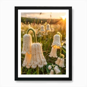 Lily Of The Valley Knitted In Crochet 5 Art Print