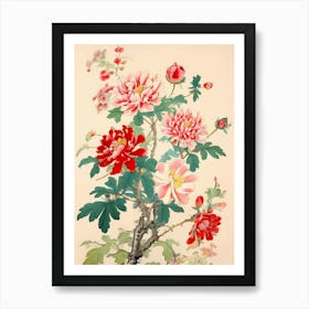 Chinese Flower Painting 3 Art Print