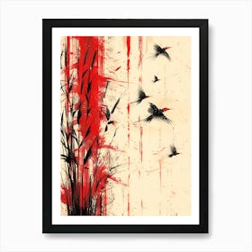 Birds In Flight Art Print