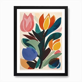 Lotus Flower Illustration 4 Art Print