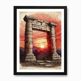 Arch Of Greece Art Print