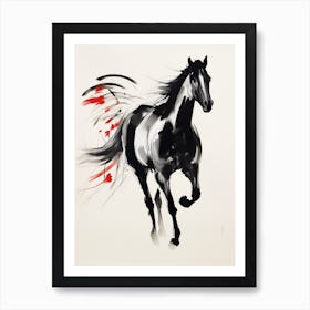 Horse in Ink 1 Art Print