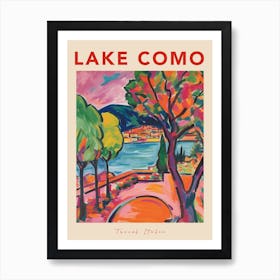Lake Como 2 Italia Travel Poster Art Print