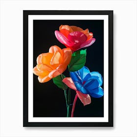 Bright Inflatable Flowers Camellia 1 Art Print