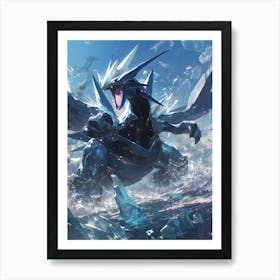 Dialga Pokemon Art Print