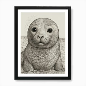 Seal Baby Art Print