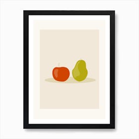 Apple And Pear Art Print