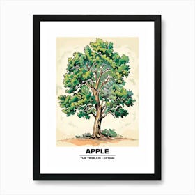 Apple Tree Storybook Illustration 1 Poster Art Print